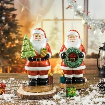 Рождественские фигурки, рождественские настольные украшения, рождественские фигурки для украшения стола и двери One Size