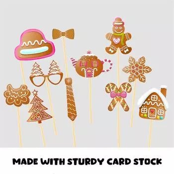 Рождественские фотореквизиты Счастливого Рождества Украшения для вечеринки Веселые фотоукрашения Украшения для рождественской вечеринки One Size