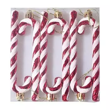 Рождественские гигантские леденцы-трости, украшения, новинка, рождественские палочки-трости, украшения для елки на Новый год золотой