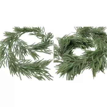 Рождественские гирлянды из сосны, реалистичная зимняя зелень, гирлянда из сосны, праздничный сезон в помещении и на открытом воздухе