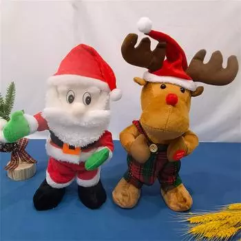 Рождественские игрушки, прыжки, Санта-Клаус, рождественские олени, пение, танцы, рождественские украшения One Size