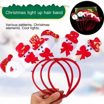 Рождественские игрушки, светящиеся кольца, набор светодиодных мигающих пальчиковых огней, красочные светящиеся браслеты, набор подарочных украшений для детей