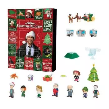 Рождественские каникулы 2024 года от Yousheng National Lampoon Адвент-календарь 24-дневный праздничный календарь с 24 фигурками Детские рождественские сувениры Sets