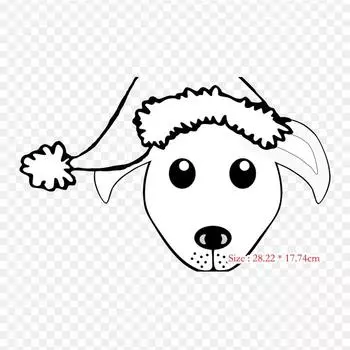 Рождественские клипсы черно-белые Санта-Клаус Христос термопереносная печать виниловые нашивки наклейки для одежды DIY аппликации моющиеся нашивки