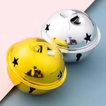 Рождественские колокольчики 40 мм рождественские колокольчики подвеска на ошейник для питомца металлические декоративные колокольчики украшение для украшения рождественской елки красный