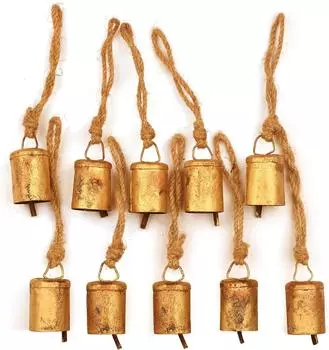 Рождественские колокольчики - маленькие колокольчики в винтажном стиле, деревенские колокольчики, 10-е годы