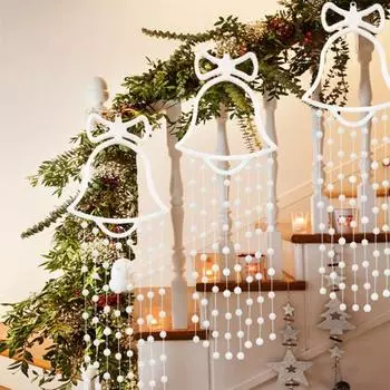 Рождественские колокольчики Подвесной светильник Jingle Bell с дистанционным управлением Рождественское окно разноцветный