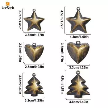 Рождественские колокольчики, рождественские елочные винтажные декоративные металлические колокольчики с отверстием для подвешивания, для украшения свадебного фестиваля своими руками 2pcs