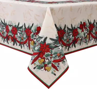 Рождественские колокольчики снеговика прямоугольная скатерть зимний рождественский декор для вечеринки многоразовые водонепроницаемые скатерти рождественские украшения 2025 50x50cm napkin