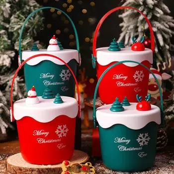 Рождественские конфеты, шоколадные конфеты, фрукты, подарок, Санта-Клаус, снеговик, бант, уникальная упаковочная коробка