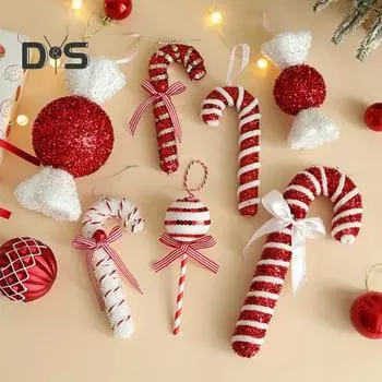 Рождественские конфеты, украшение из пенопласта, мятные леденцы, рождественское украшение, сделай сам, подвесная елка для праздничного декора A
