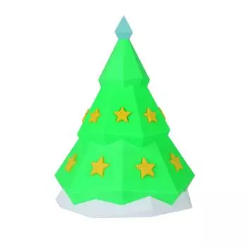 Рождественские красочные украшения Украшение рождественской елки One Size зелёный