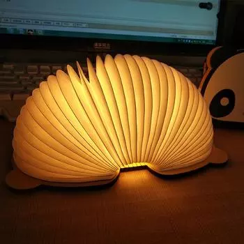 Рождественские креативные подарки деревянная книга свет лампа бумажная лампа для custom