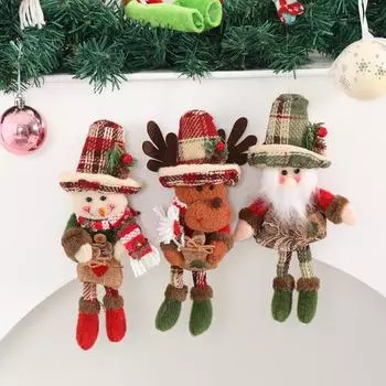 Рождественские куклы снеговик Санта-Клаус олень стоящая кукла украшение рождественская елка украшение бытовая мягкая плюшевая игрушка для праздничного домашнего декора Elk