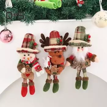 Рождественские куклы снеговик Санта-Клаус олень стоящая кукла украшение рождественская елка украшение бытовая мягкая плюшевая игрушка для праздничного домашнего декора Elk