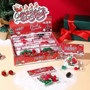 Рождественские милые кошачьи лапки Mochi Squishy Fidget Toys плюшевые сенсорные силиконовые игрушки с медленным отскоком и декомпрессией игрушки для снятия стресса