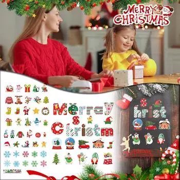 Рождественские наклейки, 83 рождественские тематические открытки для детей и подростков, виниловые водонепроницаемые рождественские наклейки One Size