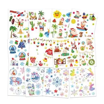 Рождественские наклейки для глаз с изображением лица, подводка для глаз, тени для век, временные наклейки, наклейки для женщин и девочек, костюм на Хэллоуин, одежда для косплея, аксессуары для вечеринок One Size