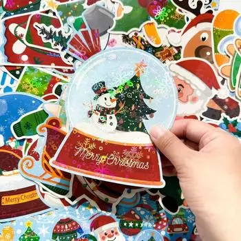 Рождественские наклейки на окна Рождественские наклейки на стены Наклейки на стены в детской комнате Веселые рождественские украшения для дома Наклейки на Новый год