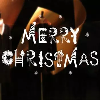 Рождественские наклейки на окна Рождество Санта Съемная художественная наклейка Стена Домашний декор Магазин Merry Christmas