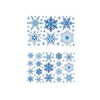 Рождественские наклейки со снежинками, фестиваль, Рождество, дом отдыха, обеденный бар, фермерский дом, гостиная, спальня, украшение, искусство type 1