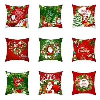 Рождественские наволочки, автомобильные украшения, украшение для спальни, комнаты, Рождество, Новый год, украшение для дома, праздничные подарки 40x40cm