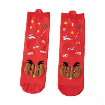 Рождественские носки для женщин, праздничные забавные чулки, рождественские подарки на декор Style C