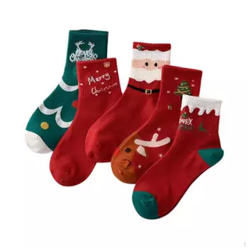 Рождественские носки Новинка Трендовая средняя трубка для фестивалей Юбилейная вечеринка