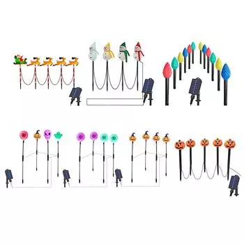 Рождественские огни для снеговиков, литиевые батареи, солнечные рождественские фонари для дорожек, солнечные фонари для дорожек на газоне, дворе, Рождество, Хэллоуин