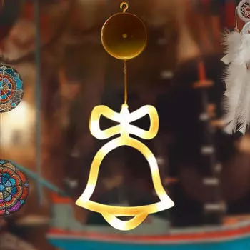 Рождественские оконные огни с присосками для украшения дома в магазине