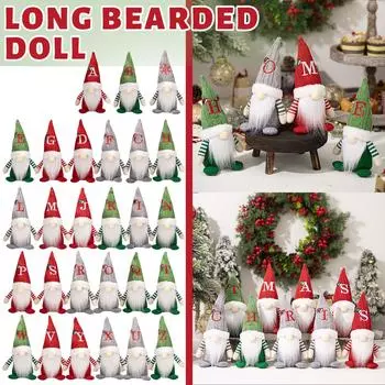 Рождественские плюшевые игрушки, плюшевая кукла-гном, украшение, безликая кукла, карликовая кукла, украшение One Size