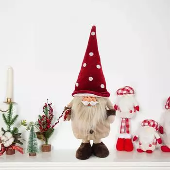 Рождественские плюшевые игрушки, плюшевая кукла-гном, украшение, безликая кукла, карликовая кукла, украшение