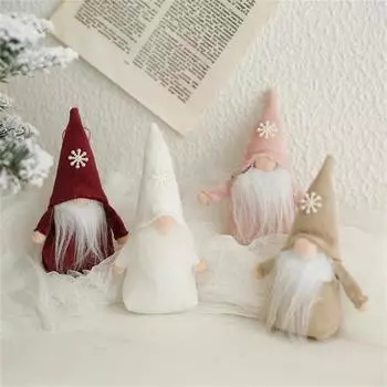 Рождественские плюшевые куклы-ангела для девочек, украшения, рождественская елка, подвеска, подвесное украшение для дома, новогодний декор, подарки для детей One Size