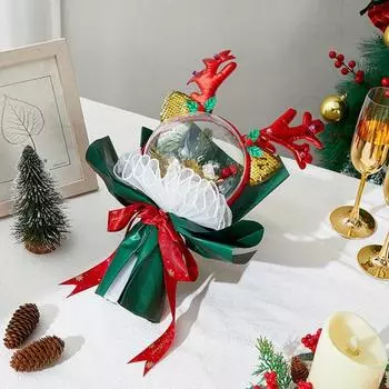 Рождественские подарки из роз для женщин Букет из искусственных роз на День благодарения, годовщина, романтический подарок для мамы, жены, девочки-подростка, символ любви, лучший праздник и A