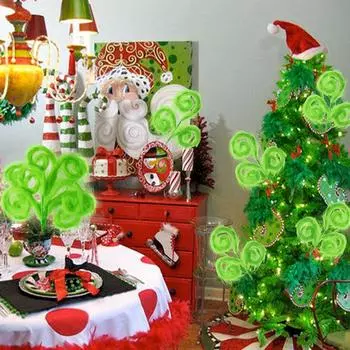 Рождественские подарки Креативные подарки Детский подарок Украшения Рождественские украшения Поддельные ножки елки Набор Рождественские украшения One Size