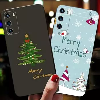 Рождественские подарки, носки с изображением елки и лося, чехол для телефона для Huawei Mate 8, 9 S, 10, 30, 20, 40, 20X, 5G, 40E Plus Pro Nova 7i, 7 Pro SE Pro, чехол HUAWEI Mate8