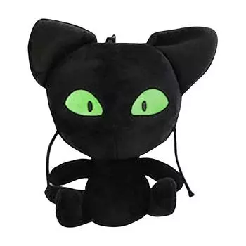 Рождественские подарки Праздничные поздравления Подушка-игрушка Мягкая игрушка червь Черная кошка Кукла подарок Украшение дома детский подарок на день рождения 25-30cm