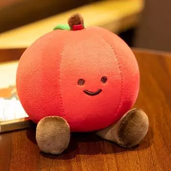 Рождественские подарки Рождественская елка Яблоки Плюшевые игрушки Рождественский олень Праздничные украшения Для друзей Подарки на день рождения 12cm