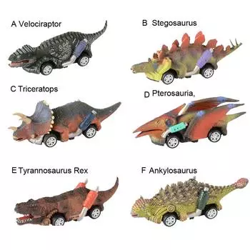 Рождественские подарки, транспортные средства, игрушки для мальчиков 3-9 лет, машинки-динозавры, 2 шт.