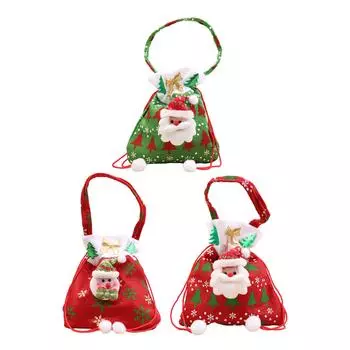 Рождественские подарочные кукольные сумки, мешочек для угощений, рождественский подарочный мешок, сумка для хранения конфет для праздничных фестивалей, рождественской вечеринки