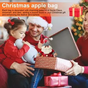 Рождественские подарочные пакеты на молнии, большой набор конфет для вечеринки Санта-Клауса, снеговика, лося A