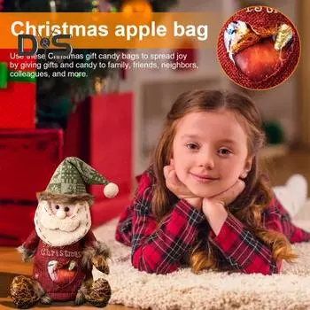 Рождественские подарочные пакеты на молнии Санта-Клаус, снеговик, лось, конфетные пакеты, маленькие рождественские держатели для закусок, сувениры для праздничных вечеринок, подарочная упаковка Santa Claus