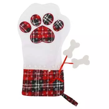 Рождественские подарочные пакеты, носки в виде лапы для собак, подвесная кукла, игрушка, подарки, украшения