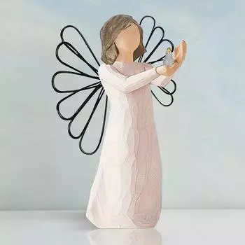 Рождественские подарочные украшения, держащая свечу смоляная статуя, статуэтка серии «Библия веры», расписанная вручную статуя персонажа