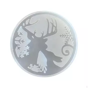 Рождественские подставки Модель Crafts Креативная круглая подставка для чашки Силиконовый дисплей для домашнего стола Style B