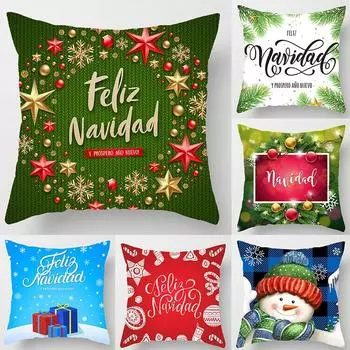 Рождественские подушки в скандинавском стиле, диванные подушки, диванные подушки для офиса, гостиной, дома 40x40cm