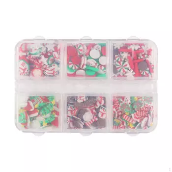 Рождественские подвески для дизайна ногтей, Рождественские подвески, Санта-Клаус, праздничный олень, снежинка, 3D