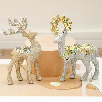 Рождественские подвески в виде лося, подвесные украшения для рождественской елки, рождественские олени, навидад, веселый рождественский подарок, натальский, счастливый новый год 2025 one size