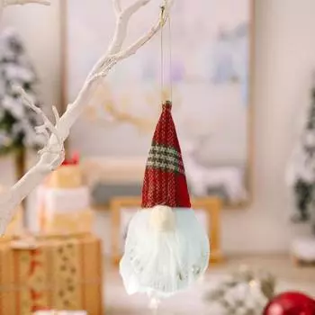Рождественские подвесные шары, плюшевые гномы, пенопластовые шары, Санта, безликий эльф A