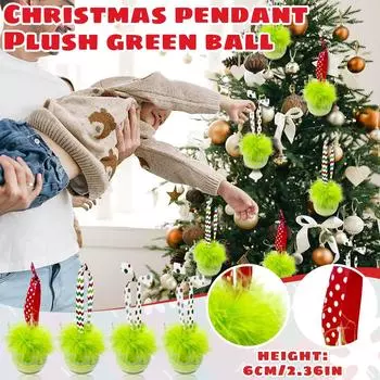 Рождественские подвесные украшения для елки лаймово-зеленые перья рождественские украшения One Size зелёный